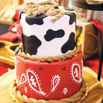 торт на вечеринке дикого запада