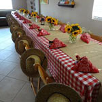 украшение стола в стиле дикого запада