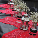 оформление столов на вечеринке дикого запада